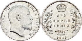 British India, 1 Rupee 1906, Calcutta