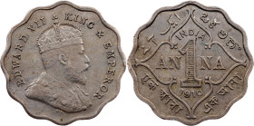 British India, 1 Anna 1910, Bombay