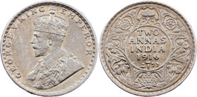 British India, 2 Annas 1916, Calcutta