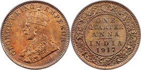 British India, 1/4 Anna 1917, Calcutta