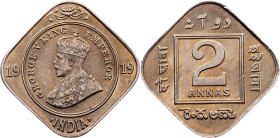 British India, 2 Annas 1919, Calcutta