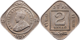 British India, 2 Annas 1926, Calcutta