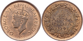 British India, 1/12 Anna 1941, Bombay