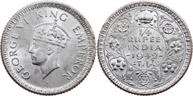 British India, 1/4 Rupee 1942, Calcutta