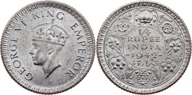 British India, 1/4 Rupee 1942, Calcutta