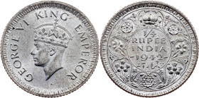British India, 1/4 Rupee 1942, Calcutta