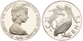 British Virgin Islands, 50 Cents 1974