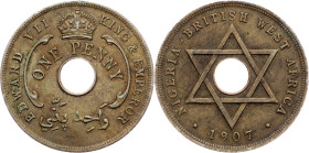 British West Africa, 1 Penny 1907, London