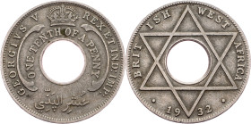 British West Africa, 1/10 Penny 1932, London