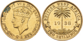British West Africa, 2 Shillings 1938, Kings Norton