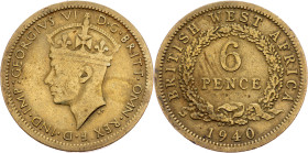 British West Africa, 6 Pence 1940, London