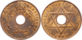 British West Africa, 1 Penny 1952, Heaton