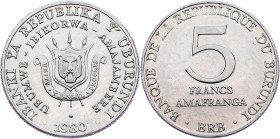 Burundi, 5 Francs 1980, Werdohl