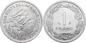 Central African States, 1 Franc 1976