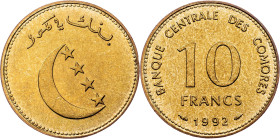 Comoro Islands, 10 Francs 1992, Paris