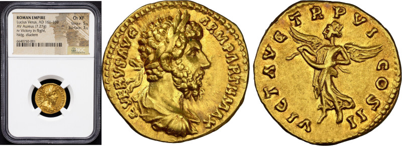Lucius Verus, Aureus 161-169, Rome Lucius Verus, Aureus 161-169, Rome, 7,27 g, G...