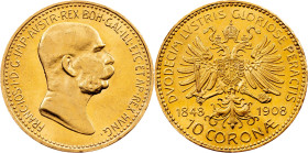 Franz Joseph I, 10 Kronen 1848-1908, Vienna