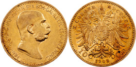 Franz Joseph I, 10 Kronen 1909, Vienna