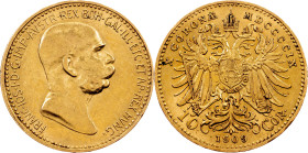 Franz Joseph I, 10 Kronen 1909, Vienna