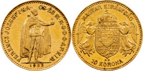 Franz Joseph I, 10 Korona 1909, KB, Kremnitz