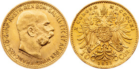 Franz Joseph I, 10 Kronen 1911, Vienna