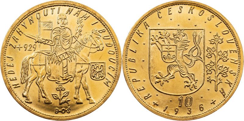 Czechoslovakia, 10 Dukat 1936, Kremnitz Czechoslovakia, 10 Dukat 1936, Kremnitz,...