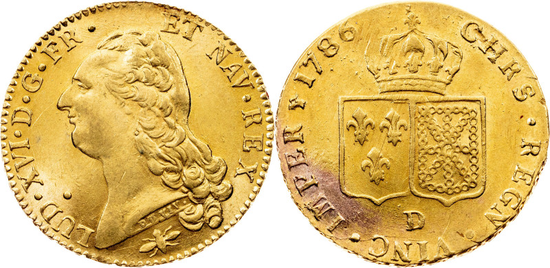 Louis XVI, 2 Louis d'Or 1786, D Louis XVI, 2 Louis d'Or 1786, D, 15,247 g, Gold ...