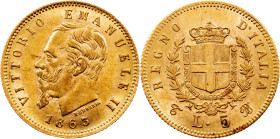 Vittorio Emanuele II, 5 Lire 1863, Turin