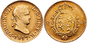 Ferdinand VII, 1/2 Escudo 1817, Madrid