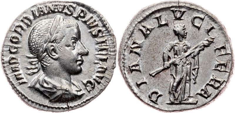 Gordianus III, Denarius 238-244, Rome Gordianus III, Denarius 238–244, Rome, 3,4...