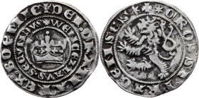Wenceslaus II, Prague Groschen ND (1300-1305), Kuttenberg, Small Lion!