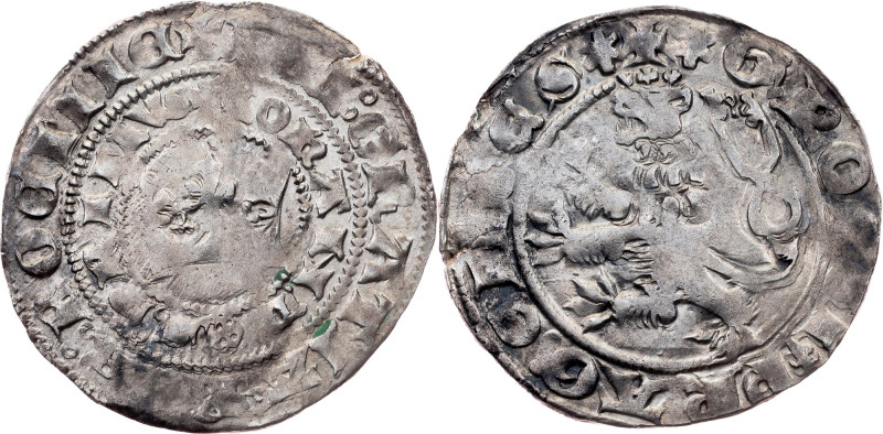 John of Bohemia, Prague Groschen ND (1310-1346), Kuttenberg John of Bohemia, Pra...