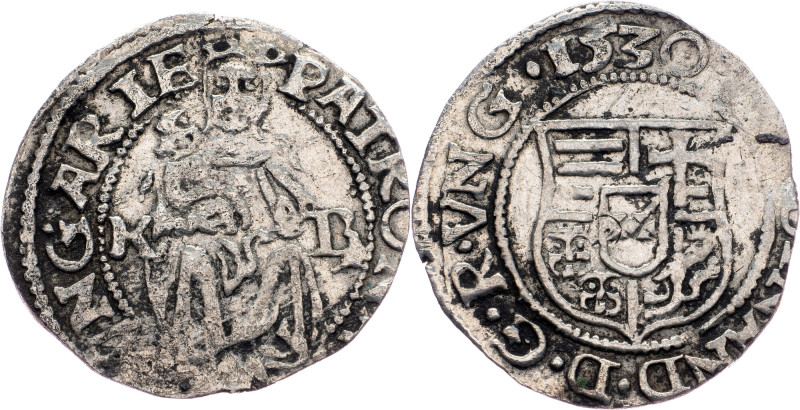 Ferdinand I, Denar 1530, Kremnitz Ferdinand I, Denar 1530, Kremnitz, 0,393 g, Si...