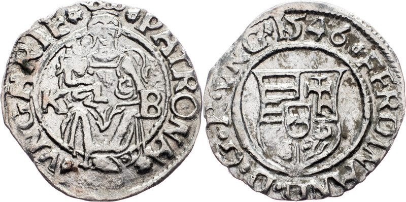 Ferdinand I, Denar 1546, Kremnitz Ferdinand I, Denar 1546, Kremnitz, 0,485 g, Si...