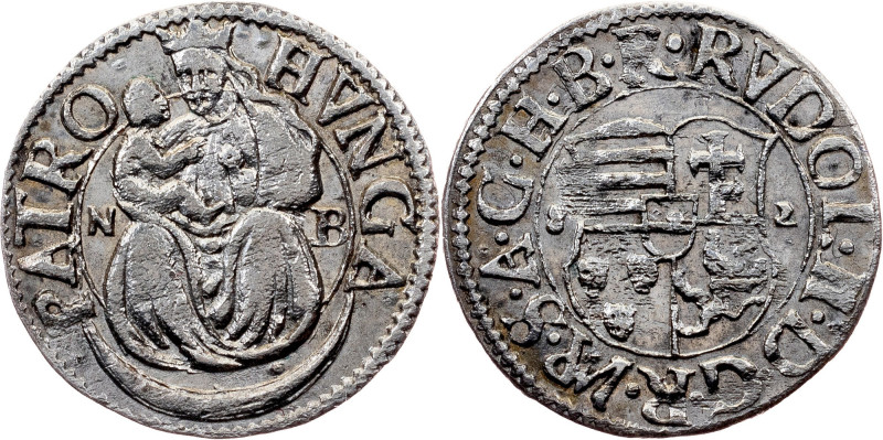 Rudolph II, Denar 1582, NB Rudolph II, Denar 1582, NB, 0,596 g, Silver, remains ...