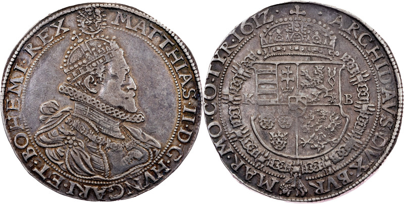 Matthias II, 1 Thaler 1612, KB, Kremnitz Matthias II, 1 Thaler 1612, KB, Kremnit...