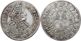 Leopold I, 15 Kreuzer 1696, C-H, Pressburg