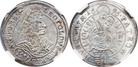 Leopold I, 15 Kreuzer 1696, CH, Pressburg