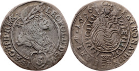 Leopold I, 3 Kreuzer 1696, CM, Kaschau