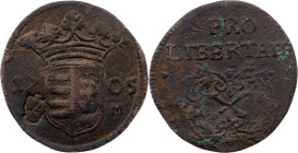 Franz II Rákóczi, X Poltura 1705, CM, Kaschau, Countremark