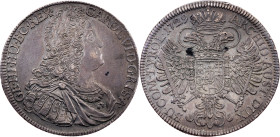 Charles VI, 1 Thaler 1729, Hall