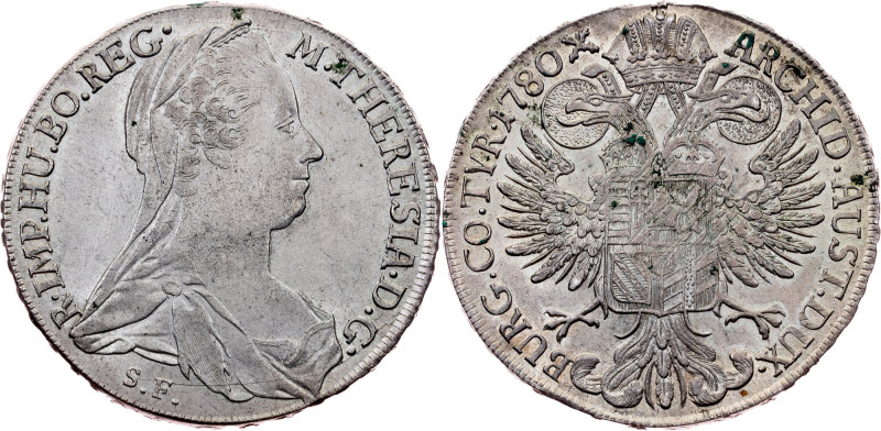 Maria Theresia, 1 Thaler 1780, S.F. Maria Theresia, 1 Thaler 1780, S.F., 28,031 ...