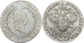 Franz I (II), 20 Kreuzer 1829, A