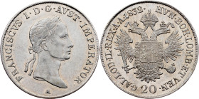 Franz I (II), 20 Kreuzer 1832, A, Vienna