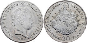 Ferdinand V, 20 Kreuzer 1848, KB, Kremnitz