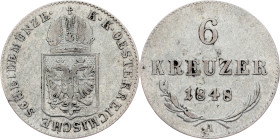 Revolution period, 6 Kreuzer 1848, A