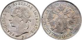 Franz Joseph I, 20 Kreuzer 1852, A