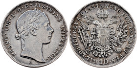 Franz Joseph I, 10 Kreuzer 1852, A