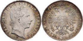 Franz Joseph I, 1 Gulden 1858, A, Vienna