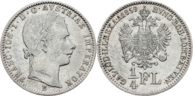 Franz Joseph I, 1/4 Gulden 1859, B